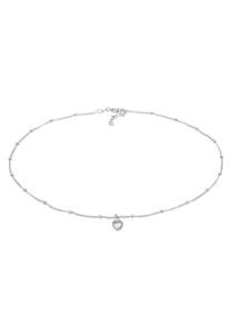 Elli Dames Choker Hart Liefde Effen in 925 Sterling Zilver Zilver