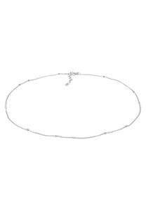 Elli Dames Choker stoeprand ballen Basic Minimaal Verstelbaar in 925 Sterling Zilver