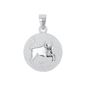 Amor Motief tag Unisex, 925 Sterling Zilver | Stier