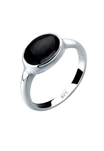 Elli dames met onyx edelsteen in 925 sterling zilver Zwart