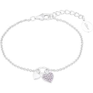 S.Oliver Armband voor meisjes, 925 sterling zilver, zirkonia synth. | Hart