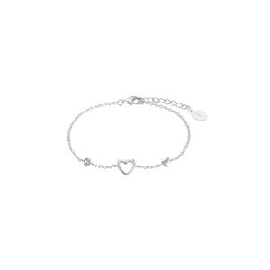 S.Oliver Armband voor meisjes, 925 sterling zilver, zirkonia synth. | Hart