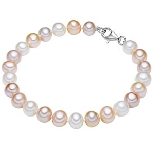 Valero Pearls Armband Sterling zilver Gekweekte zoetwaterparels in Zilver