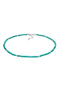 Nenalina Dames Choker Howlith Balls Turquoise Boho in 925 Sterling Zilver Turkoois