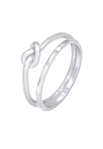 Elli Dames Duo Knot Trend Basic Minimal in 925 Sterling Zilver Verguld Zilver