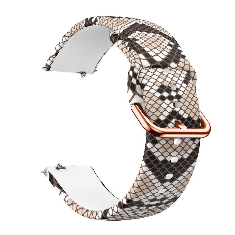 Strap-it Snake siliconen bandje 20mm - universeel 20mm