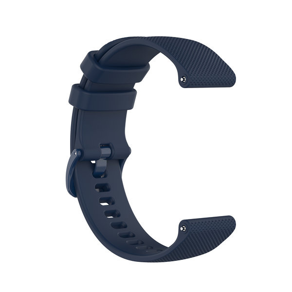 Strap-it Luxe siliconen horlogeband 20mm - universeel - donkerblauw