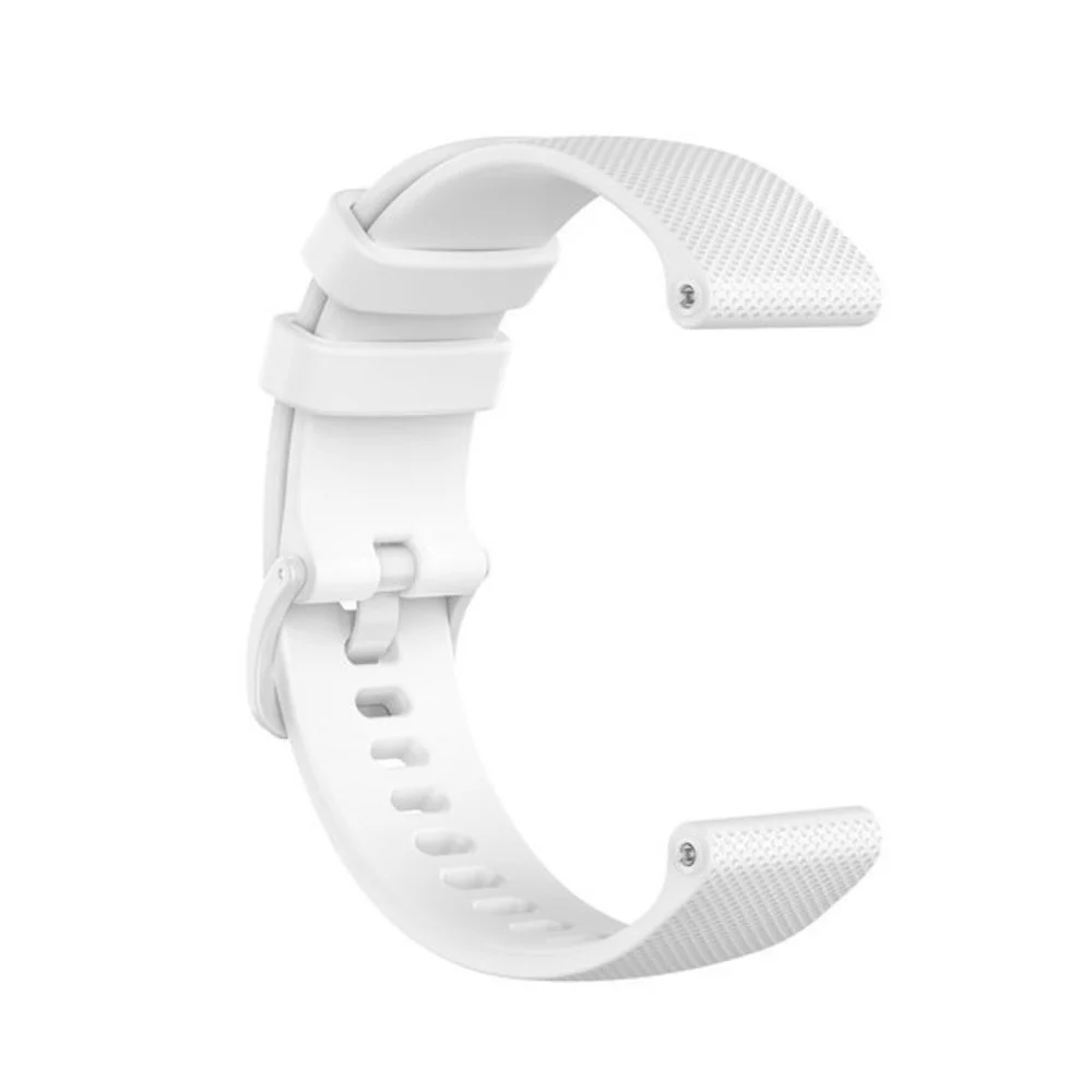 Strap-it Luxe siliconen horlogeband 22mm - universeel - wit