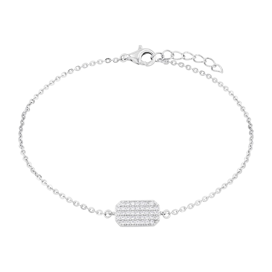 Amor Armband voor dames, 925 Sterling zilver, zirkonia synth.