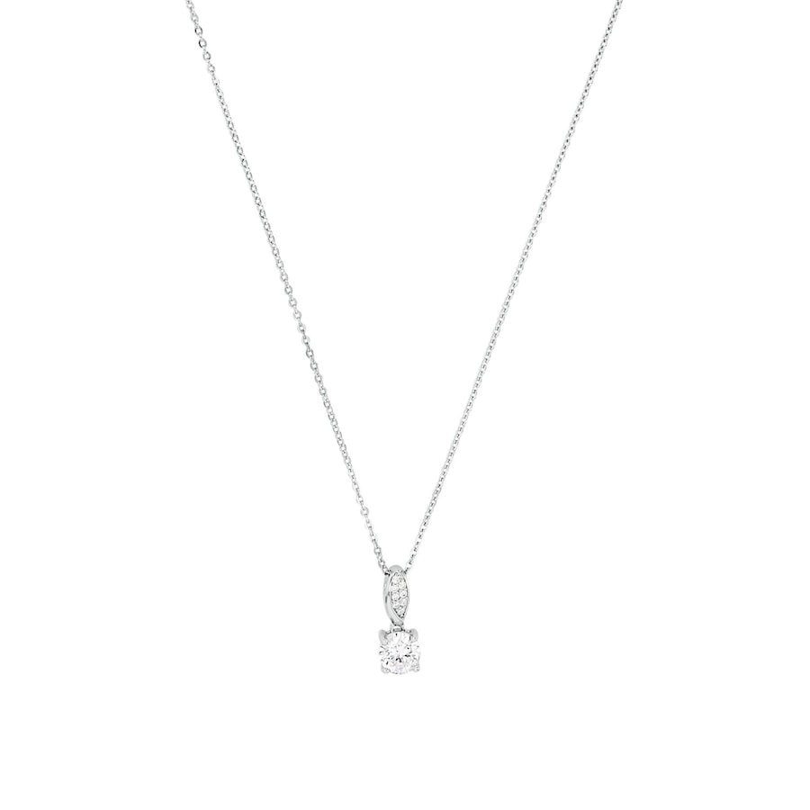 Amor Ketting met hanger voor dames, 925 Sterling zilver, zirkonia synth.