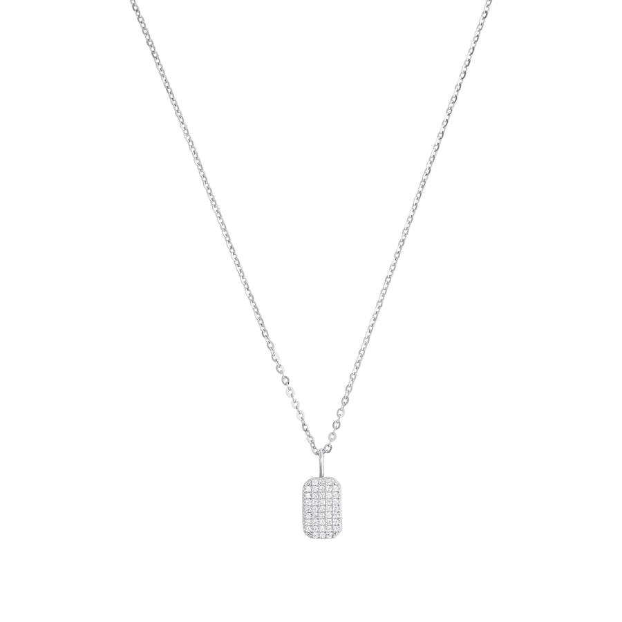 Amor Ketting met hanger voor dames, 925 Sterling zilver, zirkonia synth.