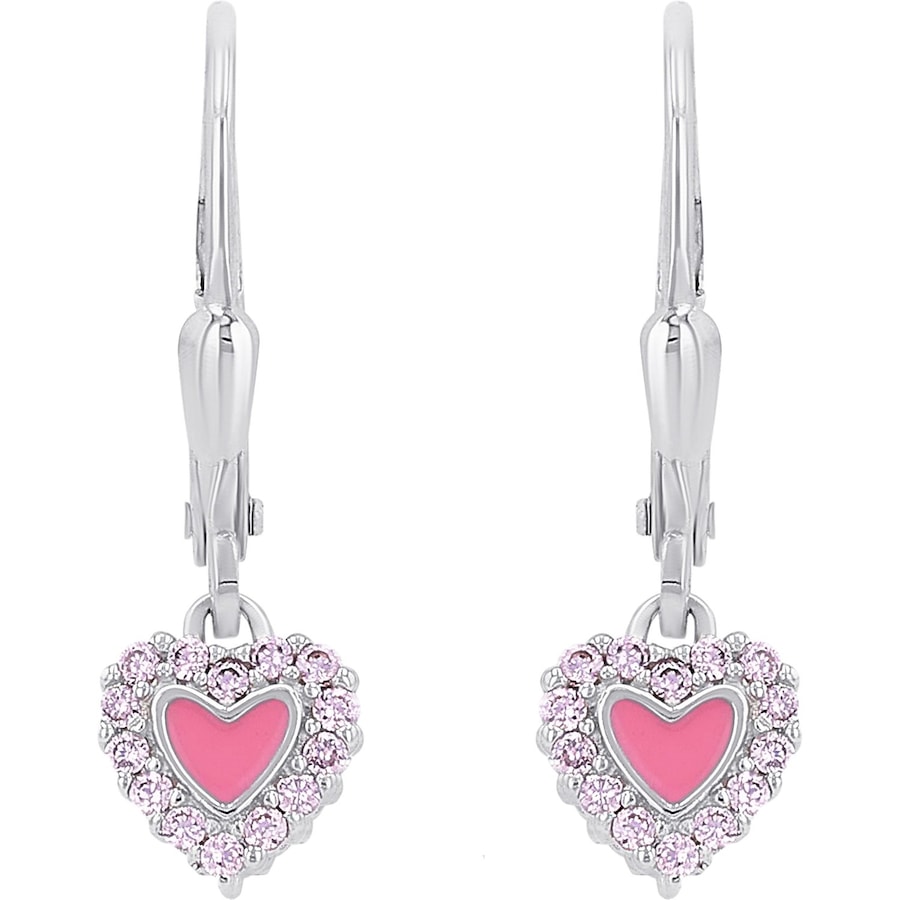 Prinzessin Lillifee Oorbellen voor meisjes, 925 sterling zilver, zirkonia synth. | Hart