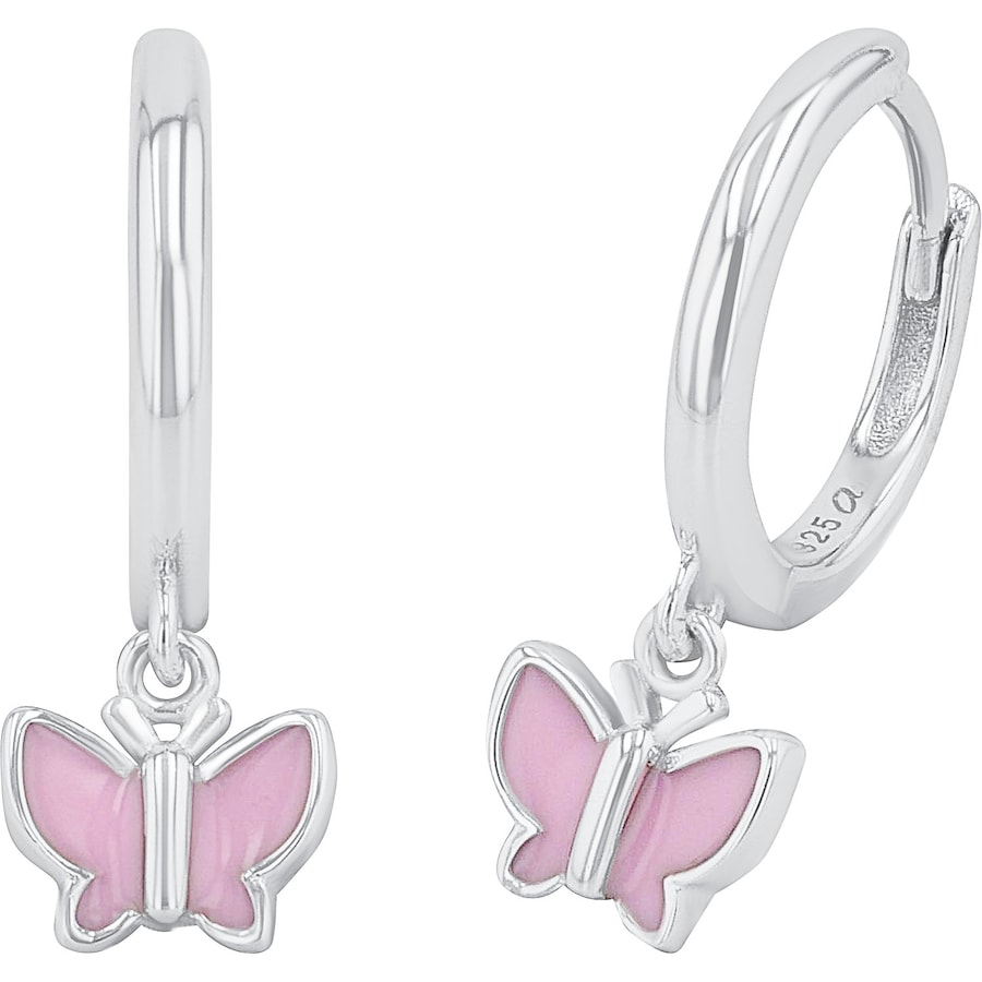 Prinzessin Lillifee hoepel oorbellen voor meisjes, 925 Sterling zilver | vlinder