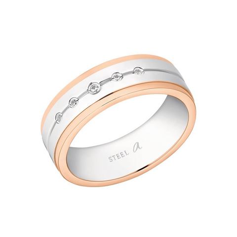 Amor Ring voor mannen en vrouwen, unisex, roestvrij staal