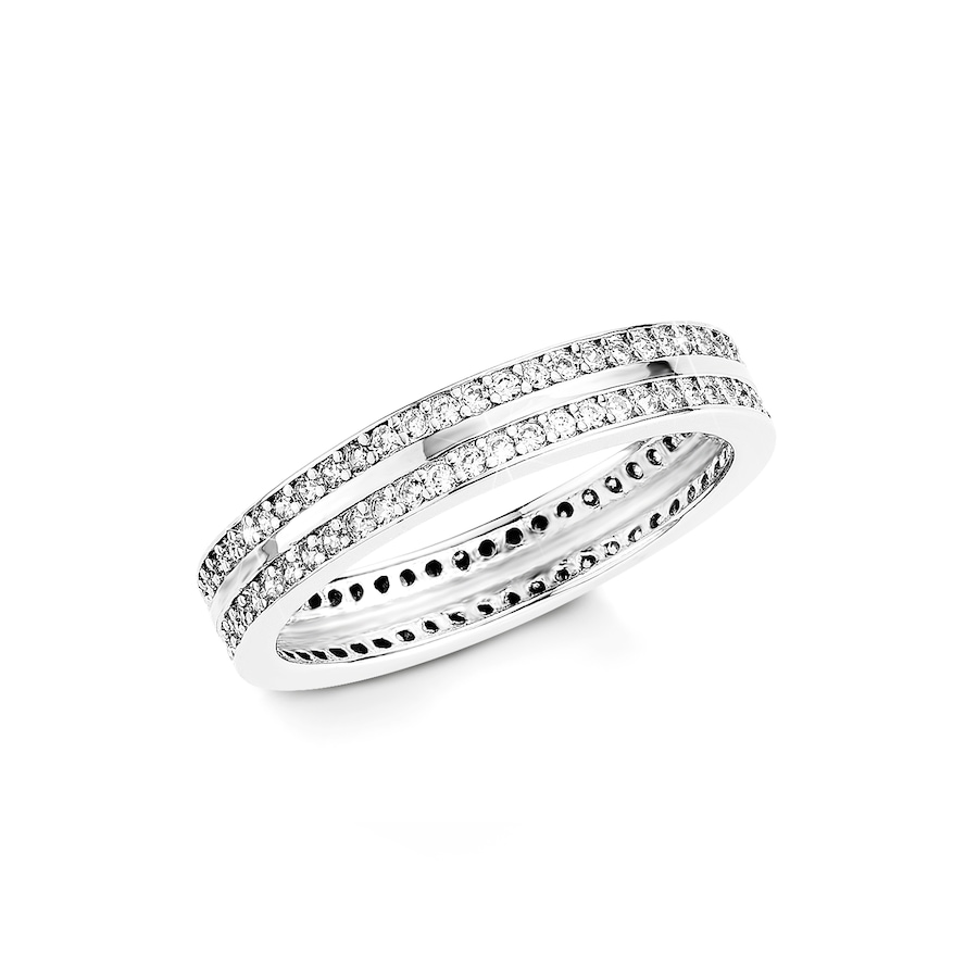 Amor Ring voor dames, 925 Sterling zilver, zirkonia synth.