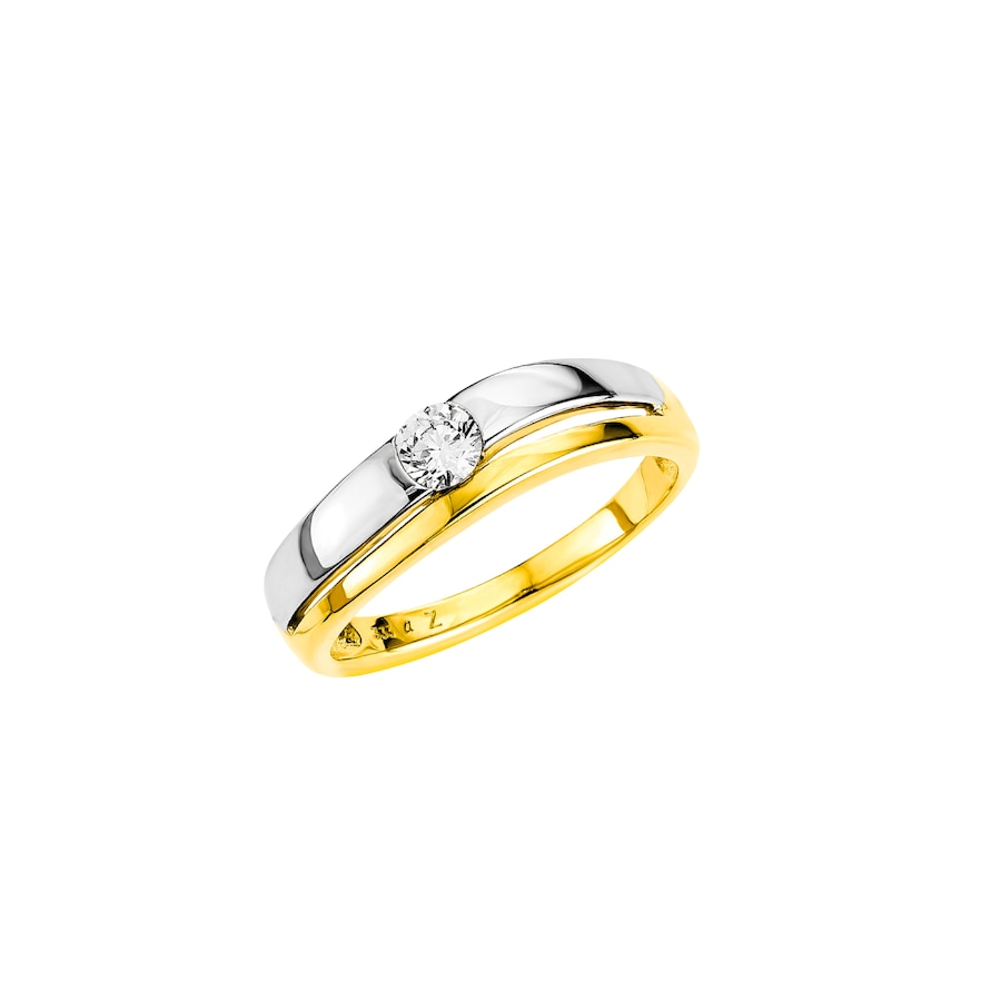 Amor Ring voor dames, goud 333, zirkonia synth.