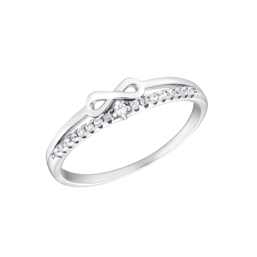 Amor Ring voor dames, 925 Sterling zilver, zirkonia synth. | Oneindigheid