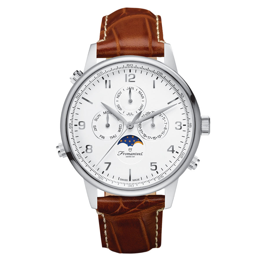 Fromanteel globetrotter moon phase white