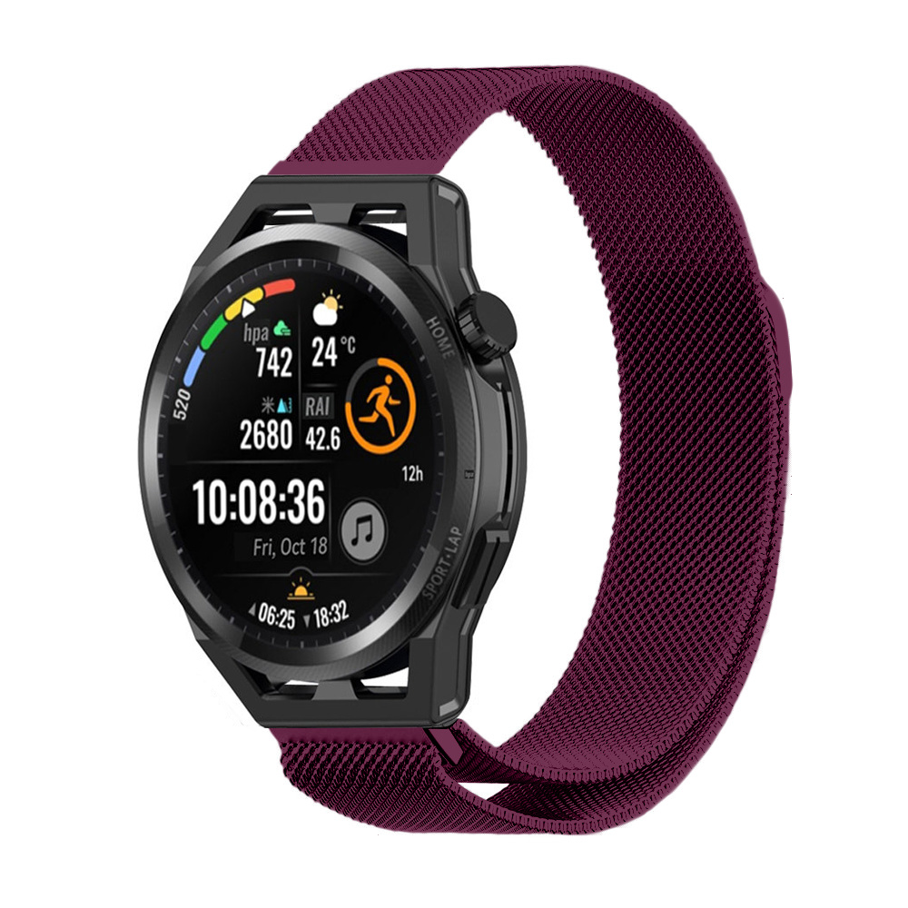 Strap-it Huawei Watch GT Runner Milanese band (paars)