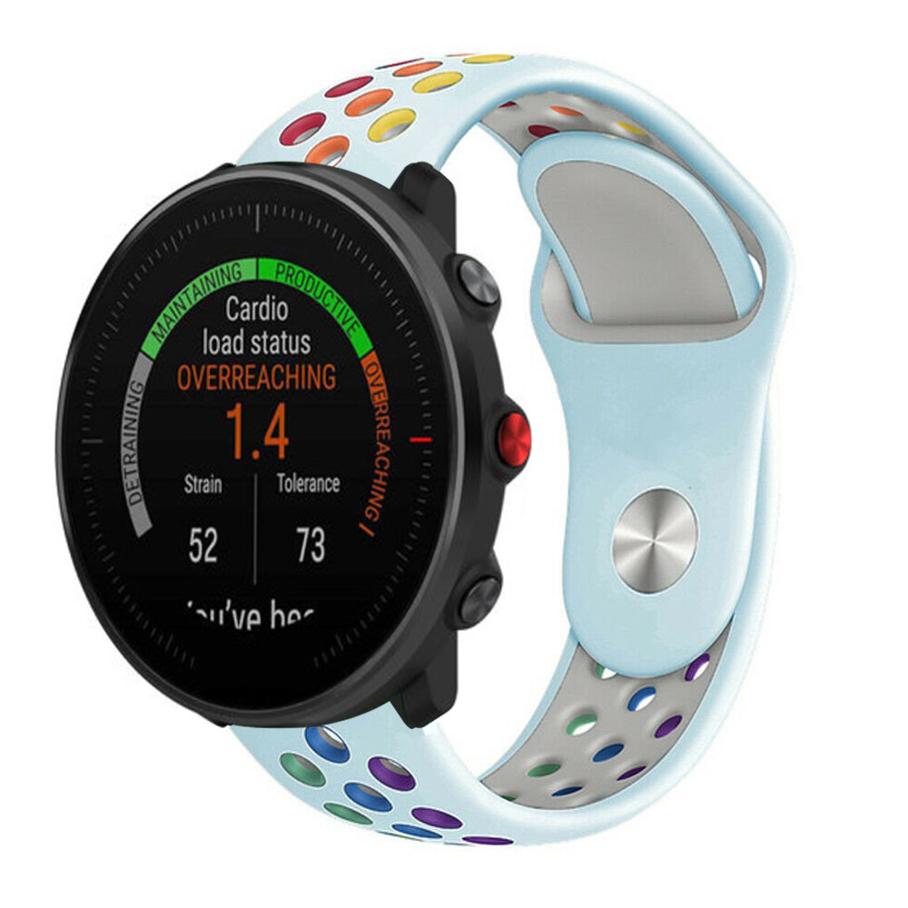 Strap-it Polar Vantage M sport band (lichtblauw/kleurrijk)