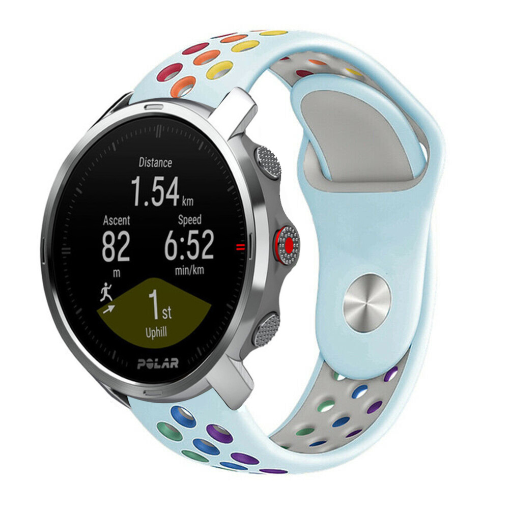 Strap-it Polar Grit X sport band (lichtblauw/kleurrijk)