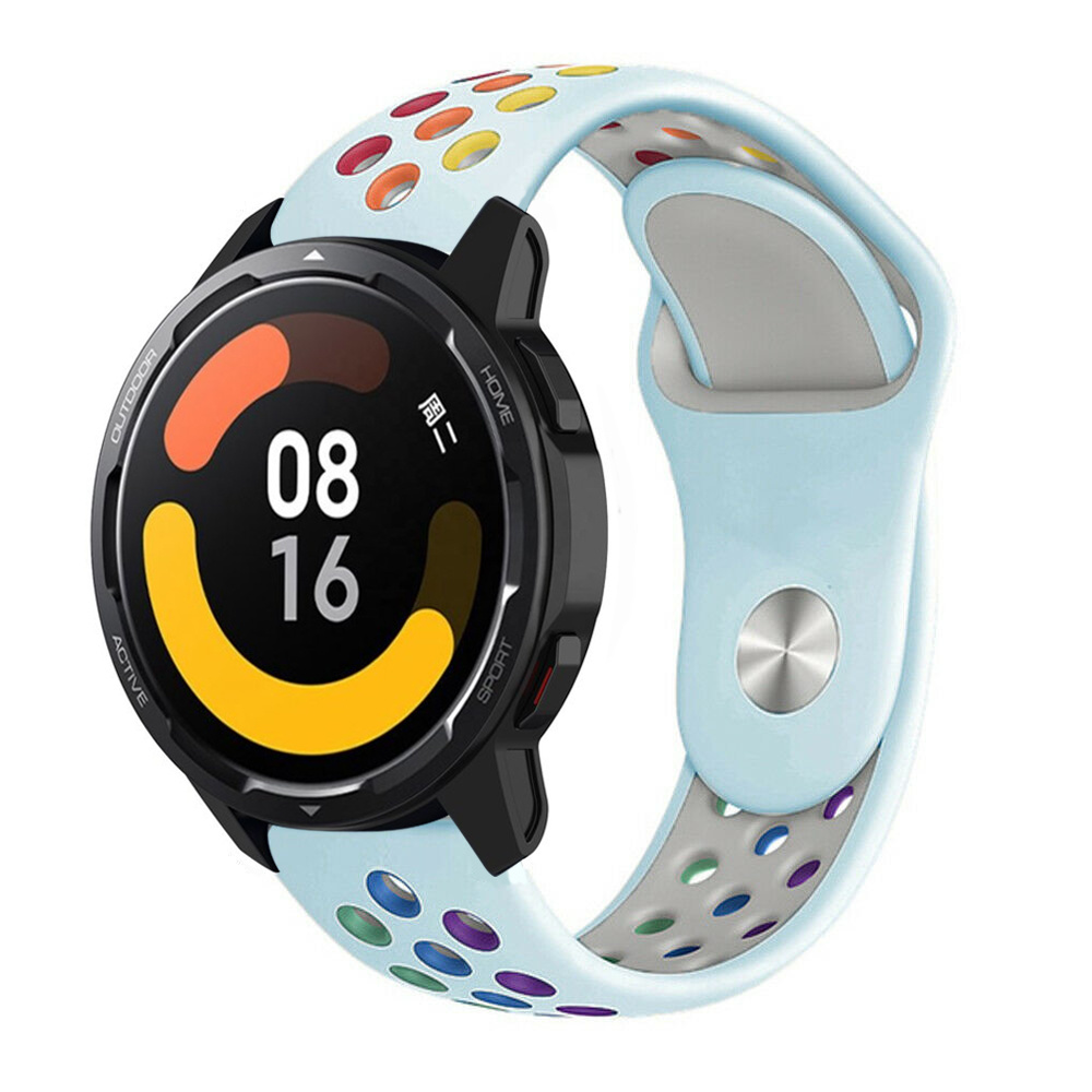 Strap-it Xiaomi Watch S1 sport band (lichtblauw kleurrijk)