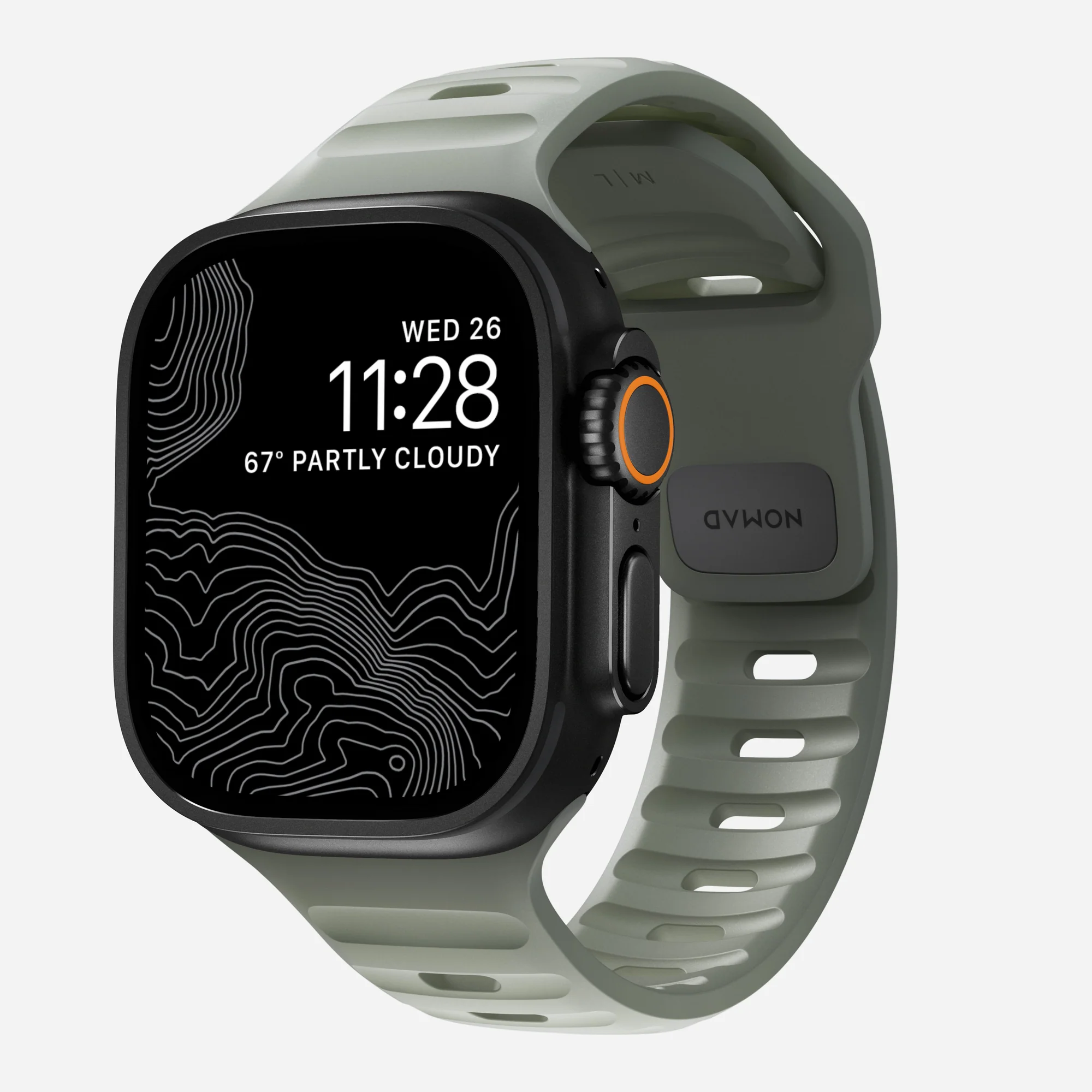 Nomad Apple Watch siliconen bandje - Sport (Coastal Rock)