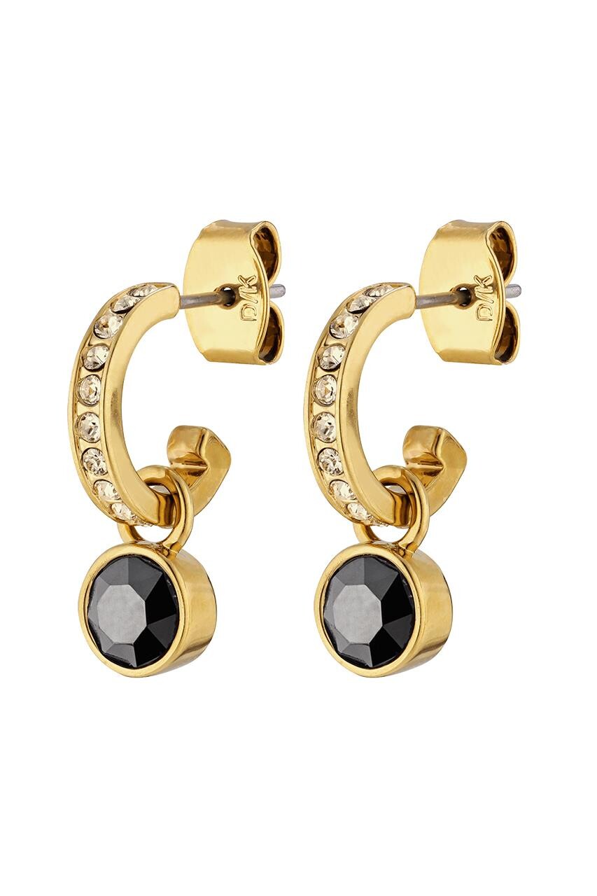 Dyrberg Kern Dyrberg/Kern Dessa Earring, Color: Gold/Black, Onesize, Women