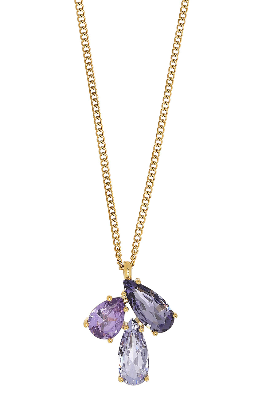 Dyrberg Kern Dyrberg/Kern Avira Necklace, Color: Gold/Purple, Onesize, Women