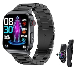 Light in the box Cardica bloedglucose smart watch ecg monitoring bloeddruk lichaamstemperatuur smartwatch mannen ip68 waterdichte fitness tracker