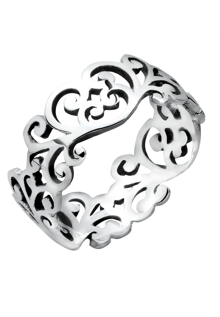 Elli dames ornament uitgesneden bladeren in 925 sterling zilver Grijs