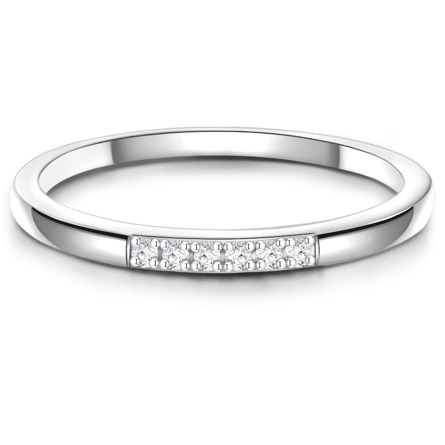 Glanzstücke München Zilveren ring Sterling zilver Zirkonia in Zilver