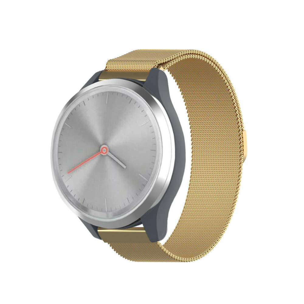 Strap-it Garmin Vivomove 3s Milanese band - 39mm- goud