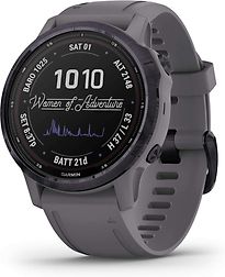 Garmin Fenix 6S 42 mm grijs met een siliconen polsband grijs [Pro Solar Edition] - refurbished