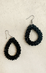 Jurkjes Bella Oval Earrings Black