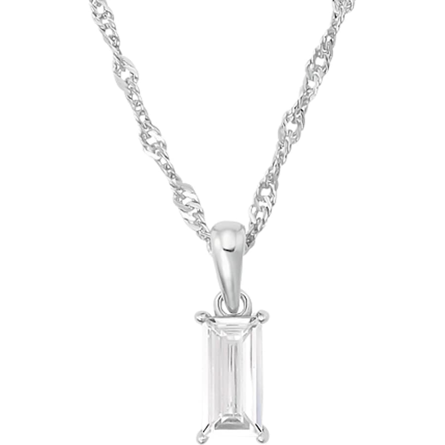 NOELANI Ketting met hanger voor dames, 925 Sterling zilver, zirkonia synth.