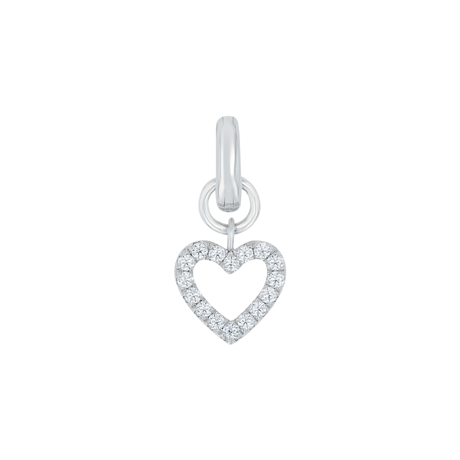 Amor Bedel voor dames, 925 Sterling zilver, zirkonia synth. | Hart