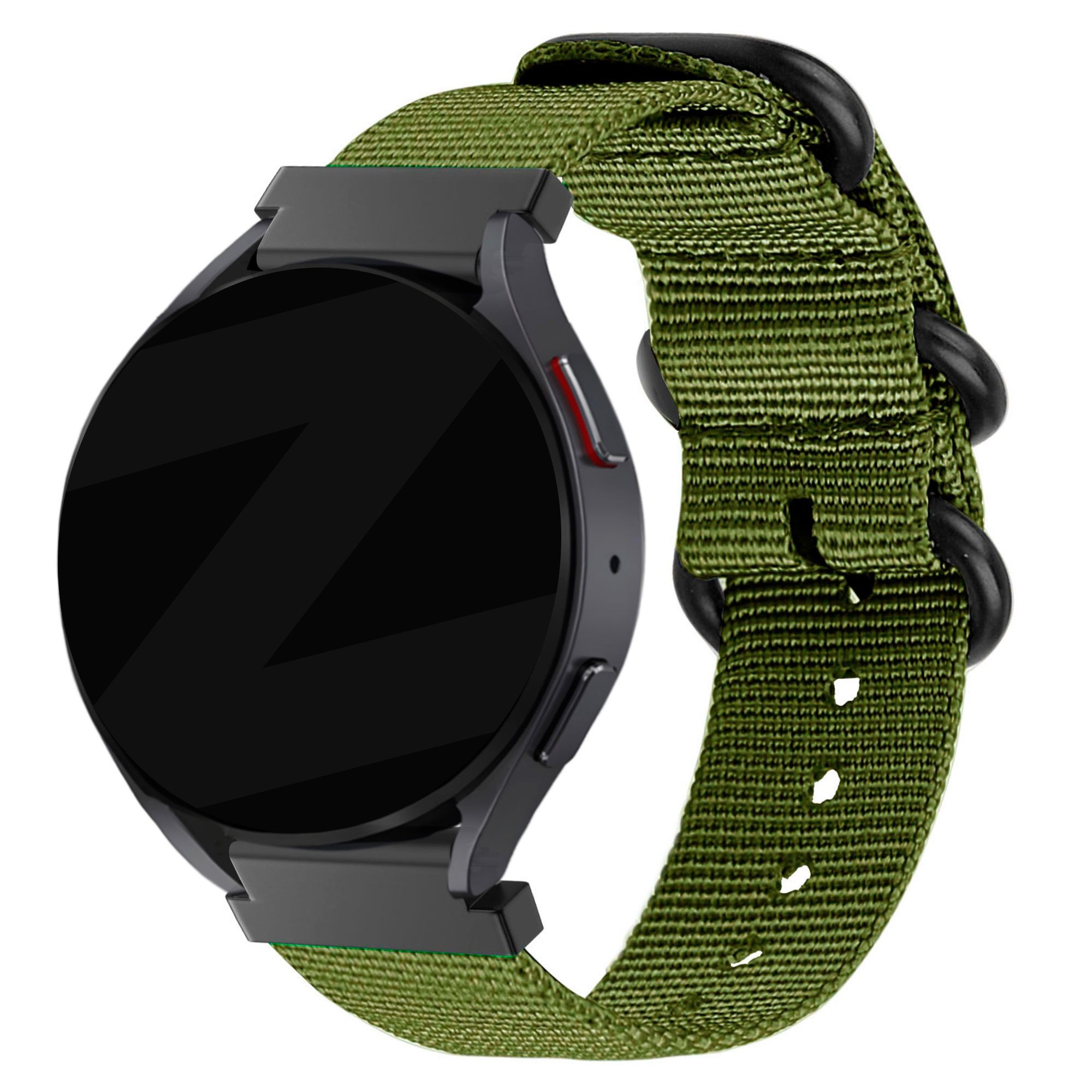 Bandz Redmi Watch 5 Lite nylon band met gesp (groen)