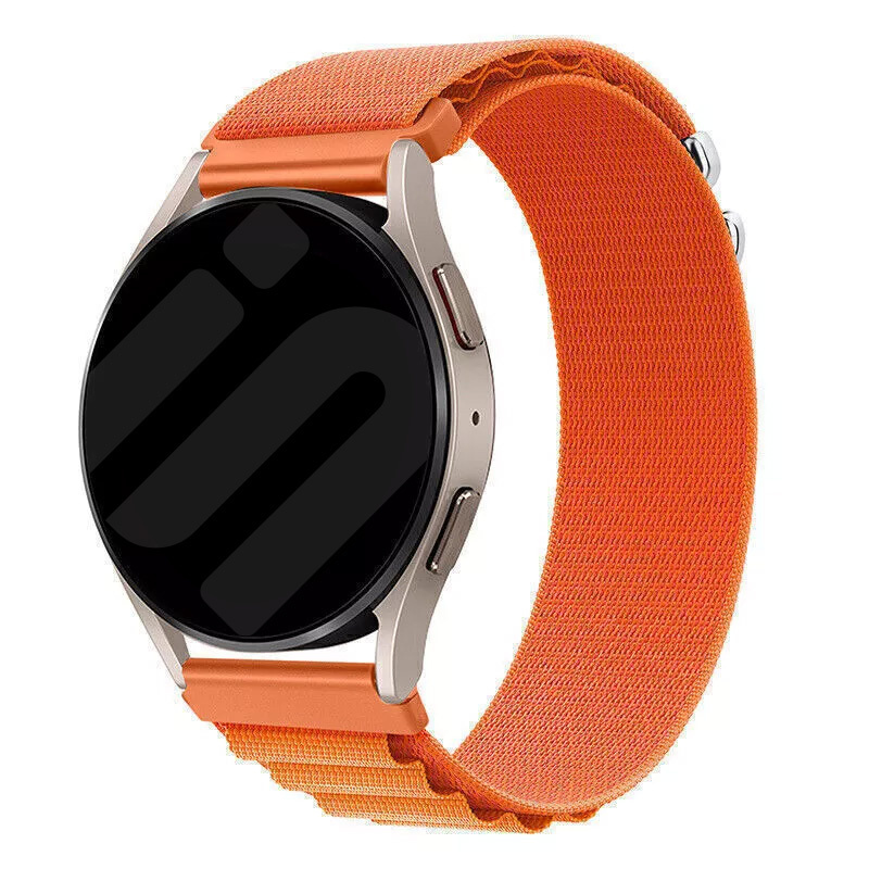 Strap-it Samsung Galaxy Watch 42mm Alpine nylon bandje (oranje)