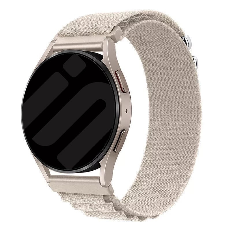 Strap-it Samsung Galaxy Watch 42mm Alpine nylon bandje (sterrenlicht)