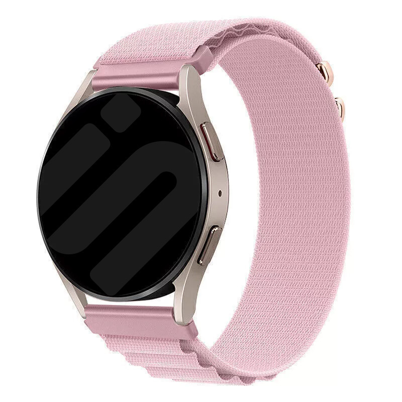 Strap-it Samsung Galaxy Watch 42mm Alpine nylon bandje (roze)