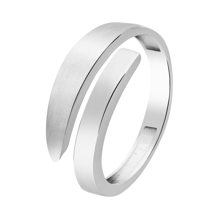 Lucardi Ring Zilver - zilverkleurig