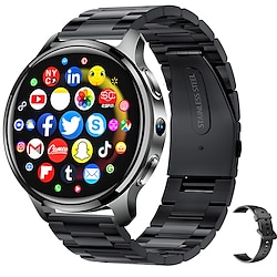 Light in the box iMosi P68 Slimme horloge 1.51 inch(es) Smart Watch-telefoon 4G LTE 4G Stappenteller Gespreksherinnering Hartslagmeter Compatibel met: Smartphone Heren GPS Handsfree bellen Waterbestendig IP 67 46 mm