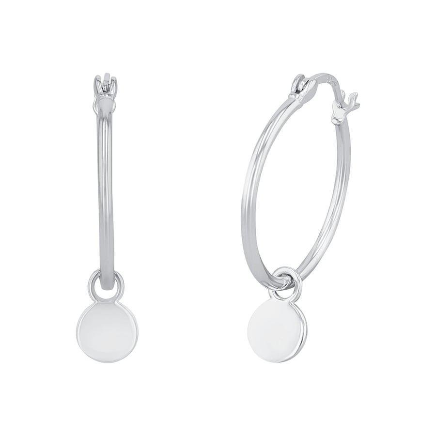 Amor hoepel oorbellen voor dames, 925 Sterling zilver