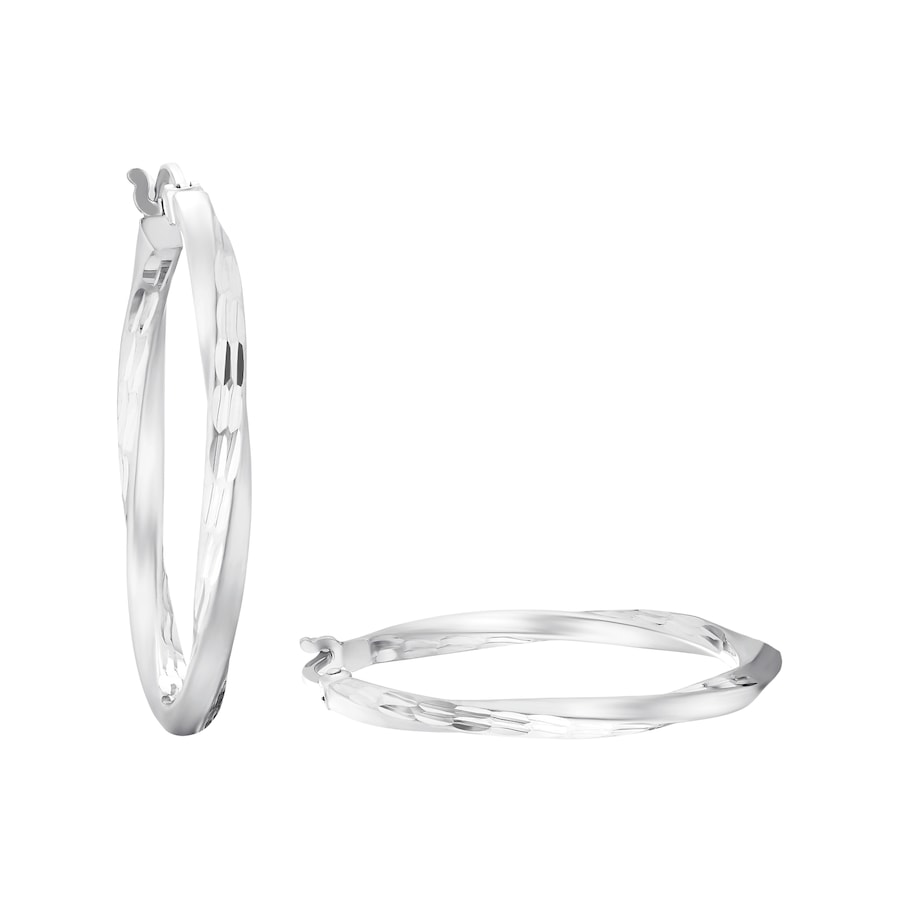 Amor hoepel oorbellen voor dames, 925 Sterling zilver