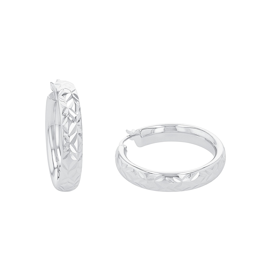 Amor hoepel oorbellen voor dames, 925 Sterling zilver