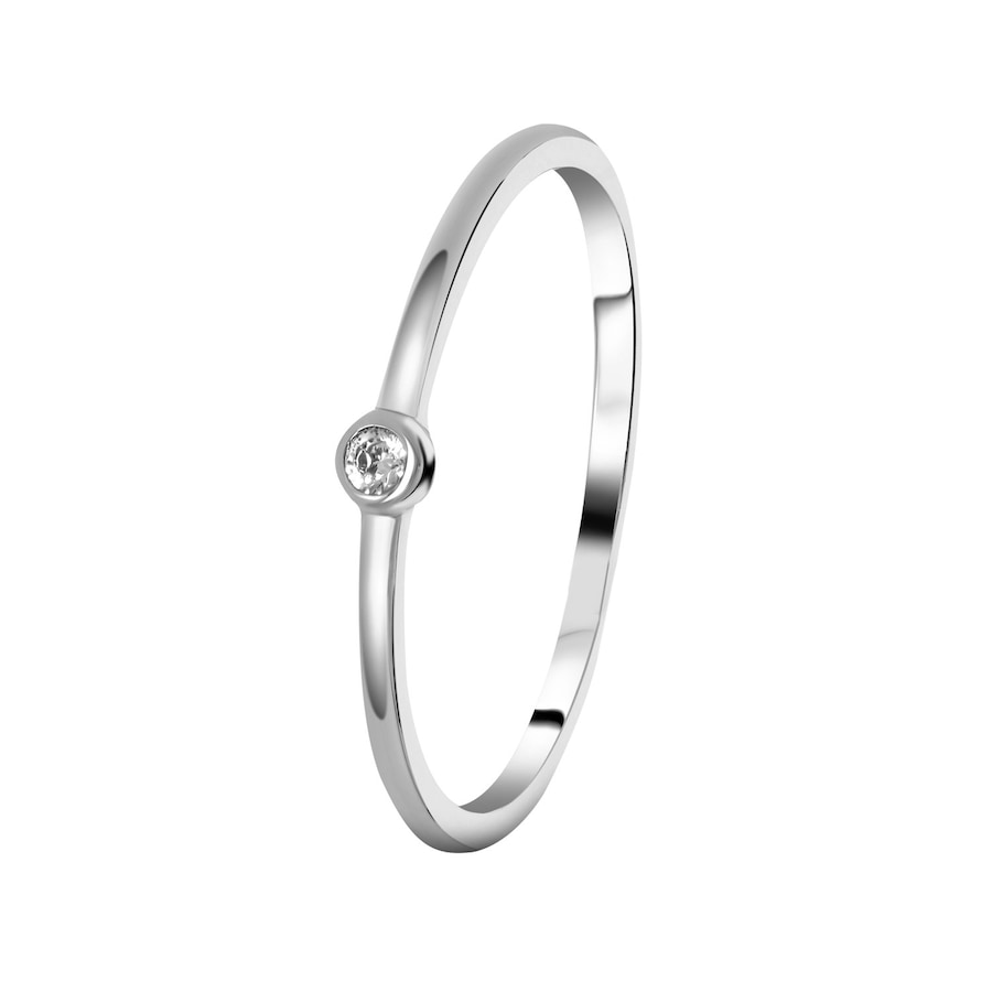 Lucardi Ring Zilver - zilverkleurig