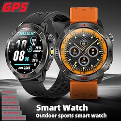 Light in the box multifunctionele gps outdoor sport smartwatch 1.43 inch fitness hardloophorloge draadloze stappenteller oproepherinnering activiteitentracker compatibel met smartphone beste cadeau voor mannen en