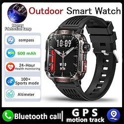 Light in the box ht29 smart watch 2.01inch groot scherm bt call hartslag gezondheidsmonitor buitensporten ai spraakassistent smartwatch