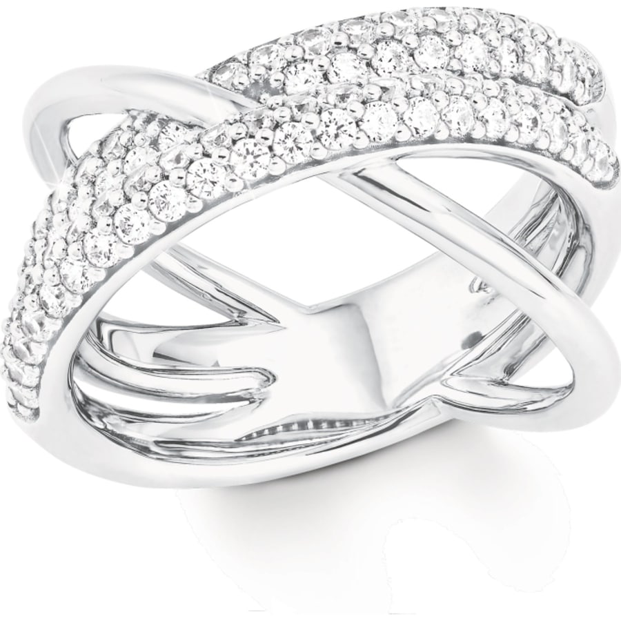 Joop! Ring voor dames, 925 Sterling zilver, zirkonia synth.